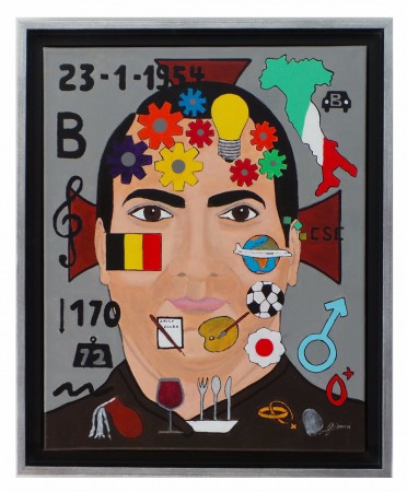 C.V. (curriculum vitae) : acrylique sur toile, 50 x 40, mars 2016