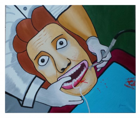 SOUFFRANCES : huile sur toile, 50 cm x 60 cm, novembre 2015