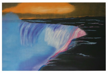 Niagara falls : huile sur toile, 100 x 150, mars 2017