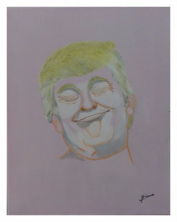 TRUMP Donald : huile et acrylique sur toile, 50 x 40, janvier 2017