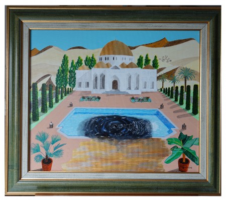 PETRODOLLAR : acrylique sur toile, 50 cm x 60 cm, juin 2013